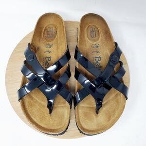 Birkenstock Black Patent Sandals